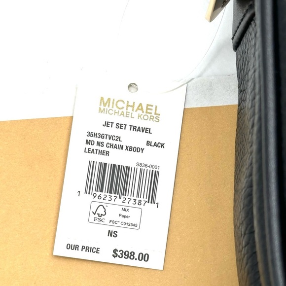 Michael Kors Medium NS Chain Xbody Bag Black (NWT) - Picture 12 of 12